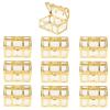 10pcs Wedding Party Favor Boxes Treasure Chest Candy Box Clear Plastic Gift Boxes Storage Containers Case Anniversary Festival Birthday Valentines Day Party Supplies Golden view 1