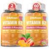 Safgumjel Vitamin B2 Gummies | Riboflavin 400mg for Adults and Kids | with Magnesium & CoQ10 for Energy & Migraine Relief | Sugar Free B2 Vitamin VIT B | Non GMO, Vegan, 120 Count view 1