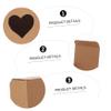 Beavorty 60Pcs Heart-shaped Kraft Paper Boxes 5cm Square Window Colors for Presents Parties and Special Occasions Color view 3