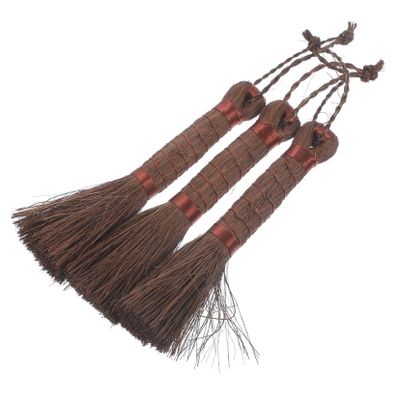 Mipcase 3pcs Hard Crevice Cleaning Brush Bonsai Brush Palm Fiber Garden Cleaning for Parts