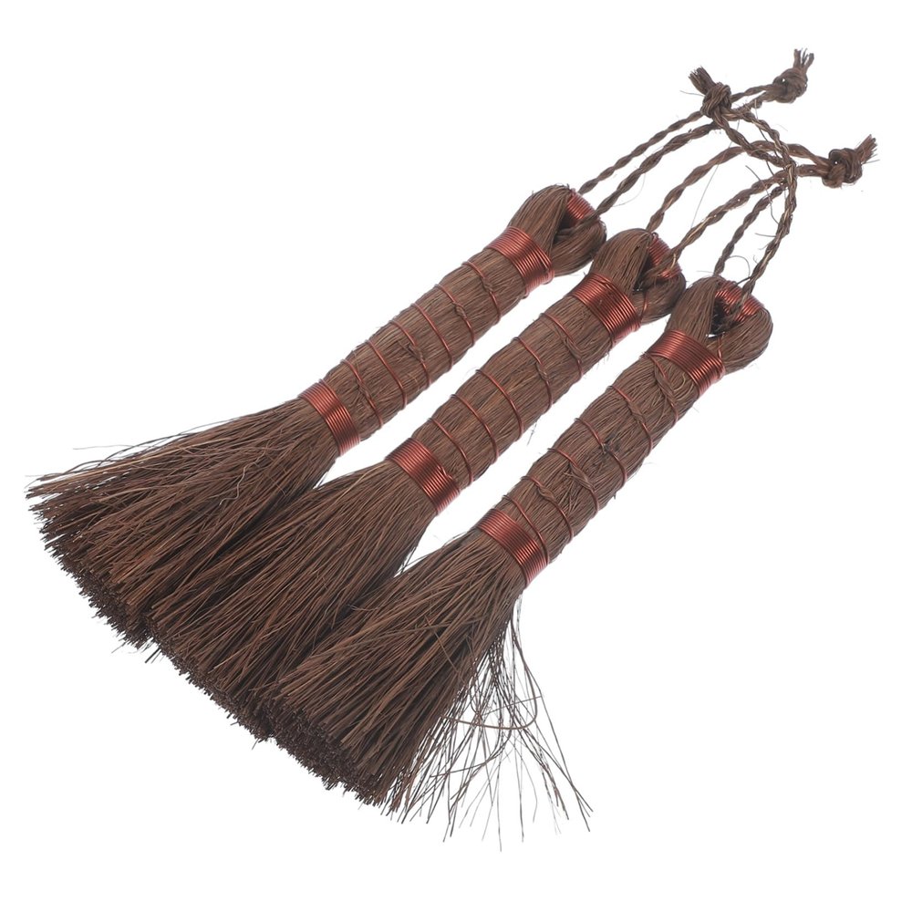 Mipcase 3pcs Hard Crevice Cleaning Brush Bonsai Brush Palm Fiber Garden Cleaning for Parts