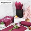 BEISHIDA 100 Sheets Dark Red Tissue Paper Bulk, Wrapping Tissue Paper for Gift Bags, 14 x 20 Inch Gift Wrap for Valentine Birthday Wedding Graduation DIY Crafts Holiday Flowers view 3
