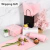 BEISHIDA 100 Sheets Pink Tissue Paper Bulk, Wrapping Tissue Paper for Gift Bags, 14 x 20 Inch Gift Wrap for Valentine Birthday Wedding Graduation DIY Crafts Holiday Flowers view 3
