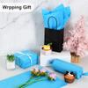 BEISHIDA 100 Sheets Blue Tissue Paper Bulk, Wrapping Tissue Paper for Gift Bags, 14 x 20 Inch Gift Wrap for Birthday Wedding Graduation DIY Crafts Holiday Flowers view 3