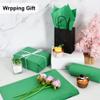 BEISHIDA 100 Sheets Green Tissue Paper Bulk, Wrapping Tissue Paper for Gift Bags, 14 x 20 Inch Gift Wrap for Birthday Wedding Graduation DIY Crafts Holiday Flowers view 3
