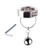 Men's Stainless Steel Exercise Metal Restraint Metal Weight Ring Steel Ball Pendant Ring (Color : B, Size : 35mm) view 1