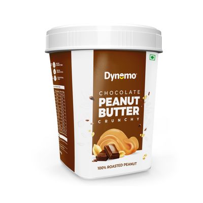Dynemo Chocolate Crunchy 1.1 lb Texture 17 Ounce Peanut Butter in in Powdered Peanut Spread From Real Roasted Pressed Peanuts IML Packing Chocolate Peanut Butter, Jar. (500 GRAMS, Crunchy)