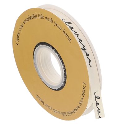 Outanaya 1roll Valentine Day Festival Ribbon Yards Decorative Wrap Love for Crafting Wrapping and Floral Arrangements