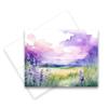 Aria Rae Design Assorted Lavender Field Notecards, Set of 12, Greeting card assortment, blank notecards with envelopes, blank inside, all occasion cards view 3
