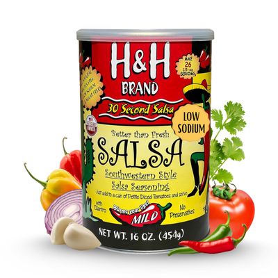 30 Second Salsa Seasoning Mix - Mild, (16-oz. Can Makes 26, 15-oz. Batches of Salsa, 1.15-Each)