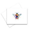 Aria Rae Design Rainbow Bee Cards, Set of 12, Blank Notecards, Bee Notecards, All occasion cards, watercolor note cards, greeting card set, blank inside, greeting card assortment view 3