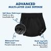AQX Adult Plastic Pants, Reusable Waterproof Underwear for Incontinence, Leakproof High Waist Cloth Diaper Covers 2Pcs (BlackWhite-2Pcs, 2XL) view 4