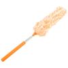 minkissy Extendable Microfiber Duster for Household Cleaning Washable Dust Cleaner Tool for Hard Reach Areas for Cars Computers and Home Use Orange White view 1