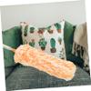 minkissy Extendable Microfiber Duster for Household Cleaning Washable Dust Cleaner Tool for Hard Reach Areas for Cars Computers and Home Use Orange White view 2