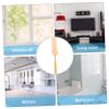 minkissy Extendable Microfiber Duster for Household Cleaning Washable Dust Cleaner Tool for Hard Reach Areas for Cars Computers and Home Use Orange White view 3