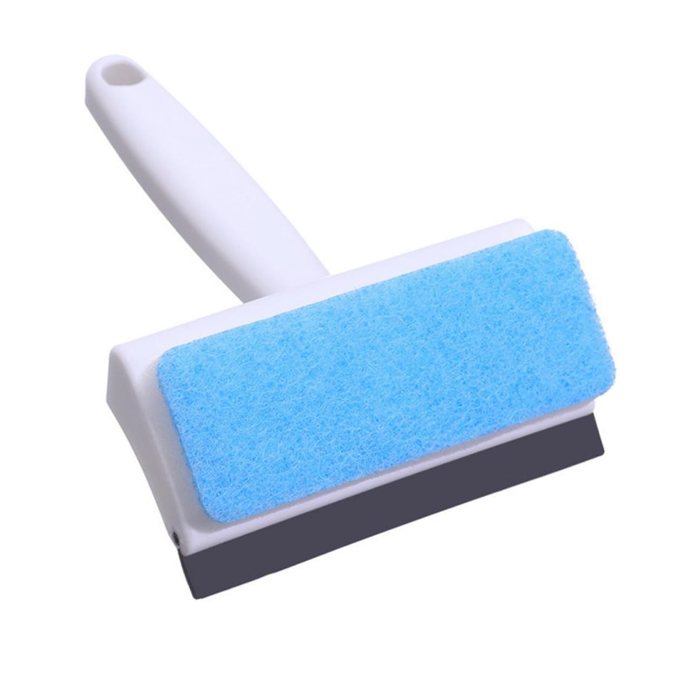 minkissy 4pcs Double-Sided Window Squeegee and Scrubber Kit Non- Handle for Efficient Window and Mirror Washing for Home and Bathroom Use