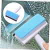 minkissy 4pcs Double-Sided Window Squeegee and Scrubber Kit Non- Handle for Efficient Window and Mirror Washing for Home and Bathroom Use view 4