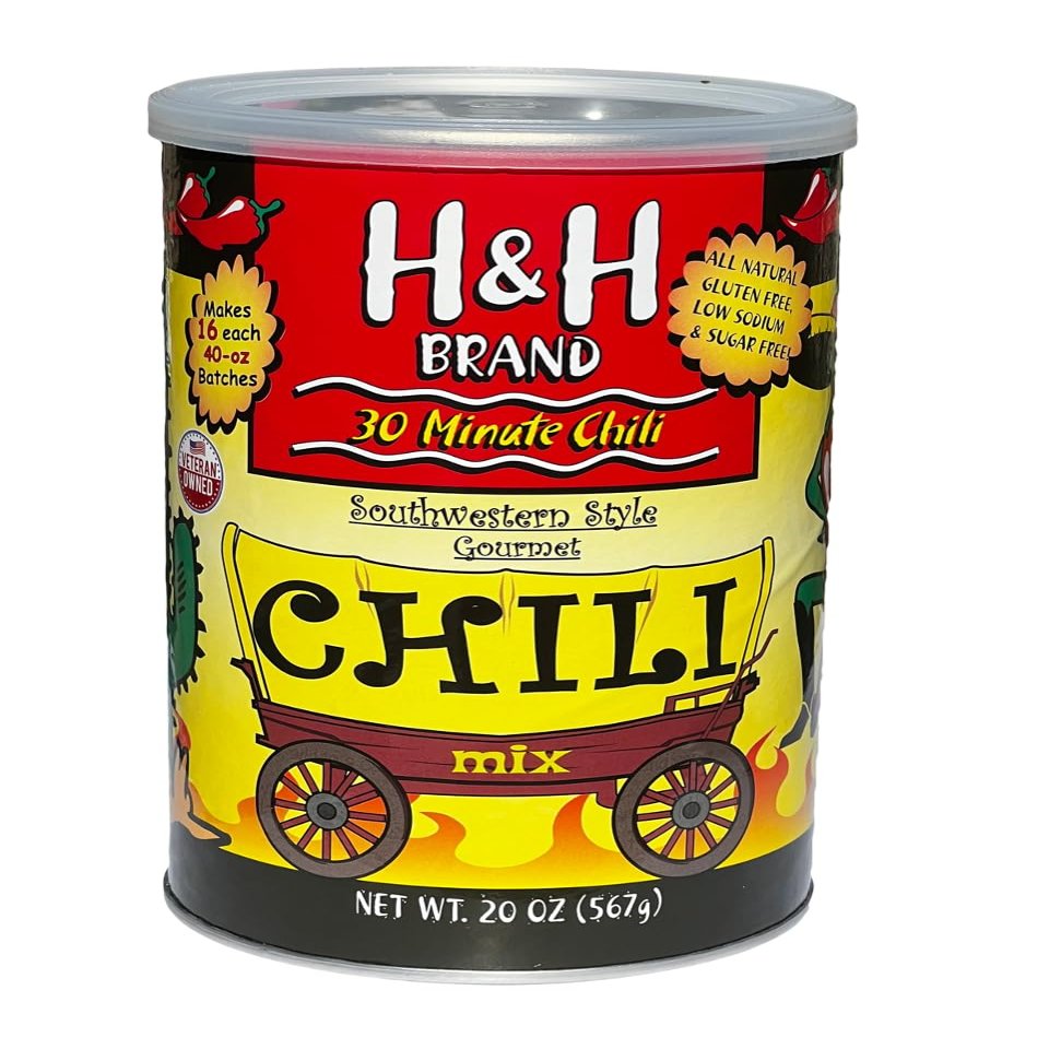 30 Minute Chili Mix - Southwestern Chuck-Wagon Style - Mild (20 Oz Can. Makes 16-ea. 40-Oz Batches of Chili)