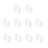 10 Pairs Silicone Adhesive Eyeglass Nose Pads, 3.5mm Thickness Adhesive Anti Slip Glasses Nose Grips with Air BagClear view 1