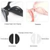 10 Pairs Silicone Adhesive Eyeglass Nose Pads, 3.5mm Thickness Adhesive Anti Slip Glasses Nose Grips with Air BagClear view 2