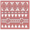 Belle STENCILS Limited Edition Polynesian Floral Frame, Reusable Cake Decorating Stencil for Fondant, Buttercream & Icing, Baking Tool for Cultural Celebrations view 1