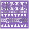 Belle STENCILS Limited Edition Polynesian Floral Frame, Reusable Cake Decorating Stencil for Fondant, Buttercream & Icing, Baking Tool for Cultural Celebrations view 4