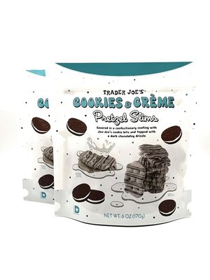 Generic Trader Joe's Cookies & Creme Pretzels Slims ~ 6 Oz each (Pack of 2)
