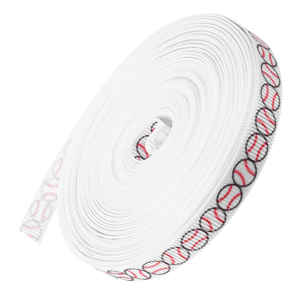 Beaupretty 1roll Themed Sports Ribbon for Crafts and Wrapping Yards Wide for Party Favors Showers and Seasonal Decorations