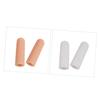 FOMIYES Sebs Anti-Slip Finger Protector Sleeve for Moisturizing and Shielding Fingers Lightweight Design for Men and Women Easily and Portable White Color view 3
