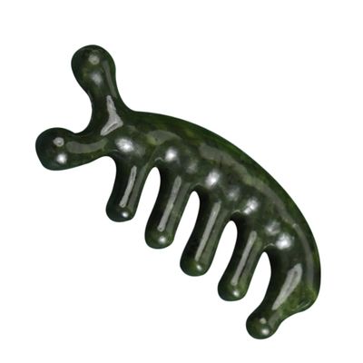 Healeved Jade Massage Comb Scalp Therapy Creative Massager for Curly Hair Body Acupoint Massager
