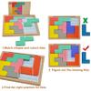 8 Wooden Tiles Matching Dementia Activities for Seniors, Easy Memory Games for Alzheimers Patients, Cognitive Craft Gifts for Elderly Women, Large Puzzle Pattern Blocks Matching Board Gadgets view 4
