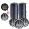 100 PCS INDIVIDUALLY WRAPPED Coffee Cups Sipper Dome Lids fits 10 oz, 12 oz, 16 oz, 20oz Hot Paper Cup Black To-Go Lid For Cafe, Hotel Motel Room, airbnb Host Disposable Wrapped Coffee Cup Lid view 1