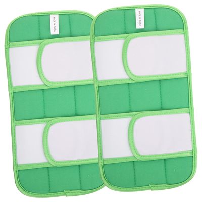 minkissy 2pcs Reusable Fiber Mop Pads for Easy Floor Cleaning Compatible Machine Washable for Hardwood and Smooth