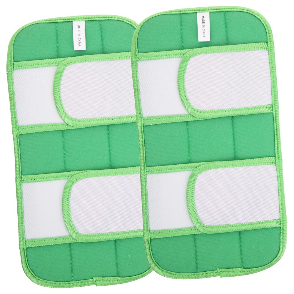 minkissy 2pcs Reusable Fiber Mop Pads for Easy Floor Cleaning Compatible Machine Washable for Hardwood and Smooth