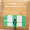 minkissy 2pcs Reusable Fiber Mop Pads for Easy Floor Cleaning Compatible Machine Washable for Hardwood and Smooth view 4