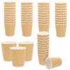 minkissy 50pcs - Paper Cups for Coffee Tea and Beverages Corrugated Disposable Cups for Home Events view 1