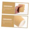 minkissy 50pcs - Paper Cups for Coffee Tea and Beverages Corrugated Disposable Cups for Home Events view 4