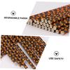 minkissy 125pcs Halloween Party Paper Straws Pumpkin Pattern Creative Black and Drinking Straws for Parties Birthdays Weddings and Festive Celebrations view 2