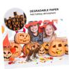 minkissy 125pcs Halloween Party Paper Straws Pumpkin Pattern Creative Black and Drinking Straws for Parties Birthdays Weddings and Festive Celebrations view 4