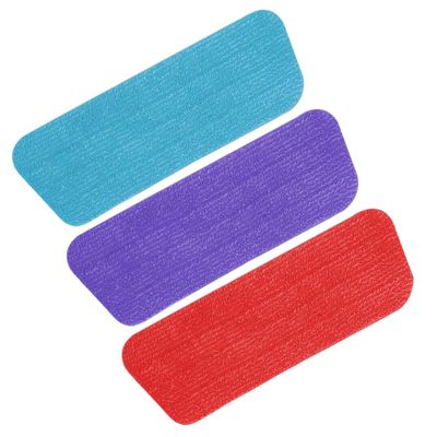 minkissy 3pcs Household Mop Cloth Replacement Red Mop for Efficient Cleaning High Absorbency for Floors Corners and More