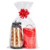 Labeol 20pcs Cellophane Bags 12x18 Cellophane Wrap for Gift Large Clear Gift Party Favors Bags Clear Treat Plastic Packaging Bags for Cookie Candy Goodie (No Gusset) view 1