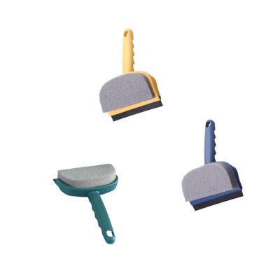 minkissy 3pcs Cleaning Brush Floor Mop Shower Back Scrubber Edge Brush for Glass Window Bathroom Kitchen