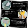 minkissy 3pcs Cleaning Brush Floor Mop Shower Back Scrubber Edge Brush for Glass Window Bathroom Kitchen view 2