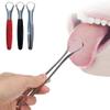 1Pc Sliver Tongue Scraper,Tongue Cleaner Cure Bad Breath,Metal Tongue Scraper, Stainless Steel Tongue Scraper,Professional Tongue Cleaner for Fresh Breath and Oral Care,Tongue Brushes,Scrapers Cleaner view 1