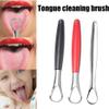 1Pc Sliver Tongue Scraper,Tongue Cleaner Cure Bad Breath,Metal Tongue Scraper, Stainless Steel Tongue Scraper,Professional Tongue Cleaner for Fresh Breath and Oral Care,Tongue Brushes,Scrapers Cleaner view 2