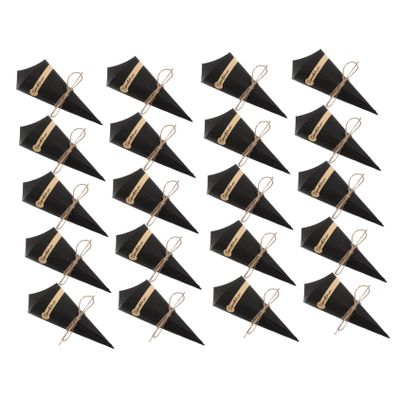 Hohopeti 50pcs Paper Food Cones for Candy Ice and Flowers Elegant Kraft Paper Wrappers for Parties Weddings and Events Eco-Friendly Design