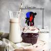 18pcs Glitter Power Men Dessert Cupcake Topper Wrestling Theme Decor Supplies Boys Men Wrestler Happy Birthday Party Decorations view 2