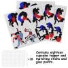 18pcs Glitter Power Men Dessert Cupcake Topper Wrestling Theme Decor Supplies Boys Men Wrestler Happy Birthday Party Decorations view 3