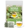 Premium 100 Senna Tea Bags, Made with 100% Natural Senna Leaves, No Additives & Caffeine Free. view 1