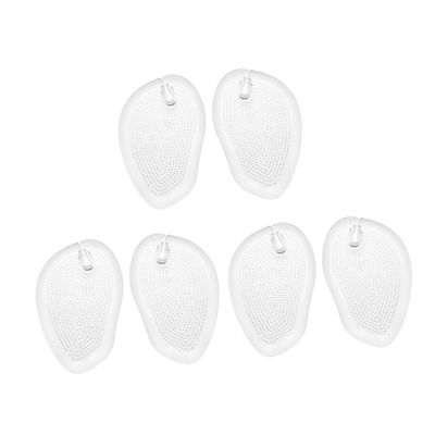 minkissy 3pairs Non-Slip Gel Forefoot Cushions for Flip-Flops and Sandals Comfortable Toe Protectors of Thick Cushioned Pads for Enhanced Support and Friction Prevention